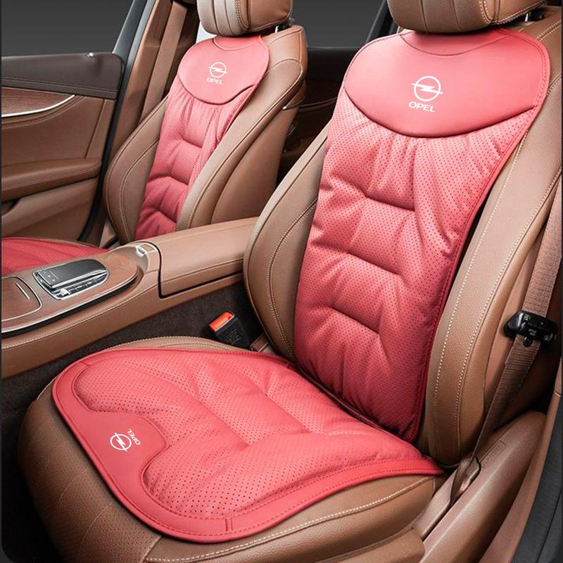 Pokrowce na fotel samochodowy Skórzane Pokrowce na poduszki lędźwiowe foteli samochodowych Pokrowce ochronne na siedzenia samochodowe na cztery pory roku dla Opel Astra Insoia OPC