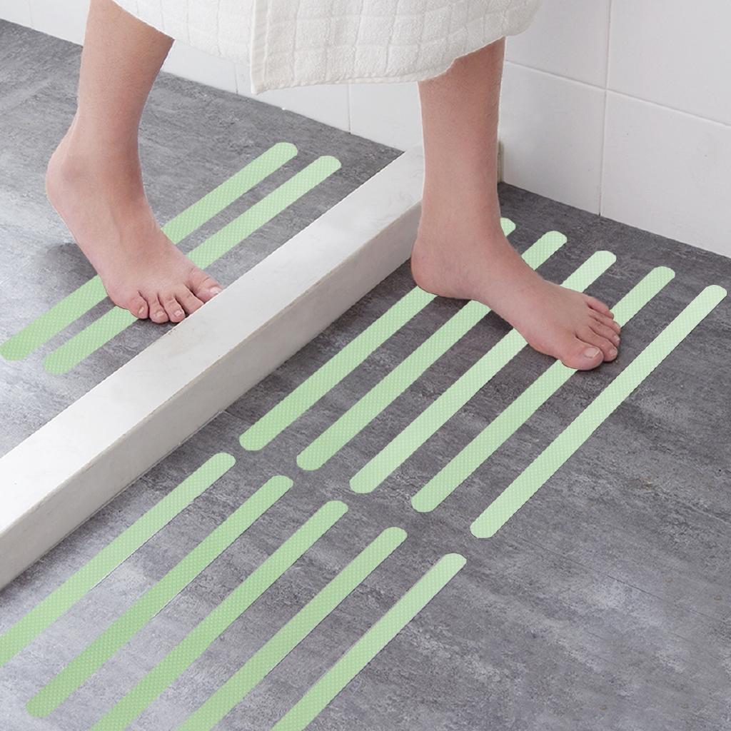 12 Stück Rutschfeste Badezimmerbodenaufkleber Wasserdicht Nachleuchtend Badewannenstufenaufkleber