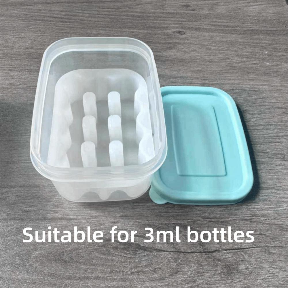 10ml Vial Compatible Peptide Organizer Dishwasher-Safe 5ml Vial Compatible Small Peptide Case Portable Reusable Vial Holder Box