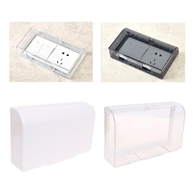 Double 86 Type Switch Self-Adhesive Waterproof Cover Wall Switch Anti Splash Box