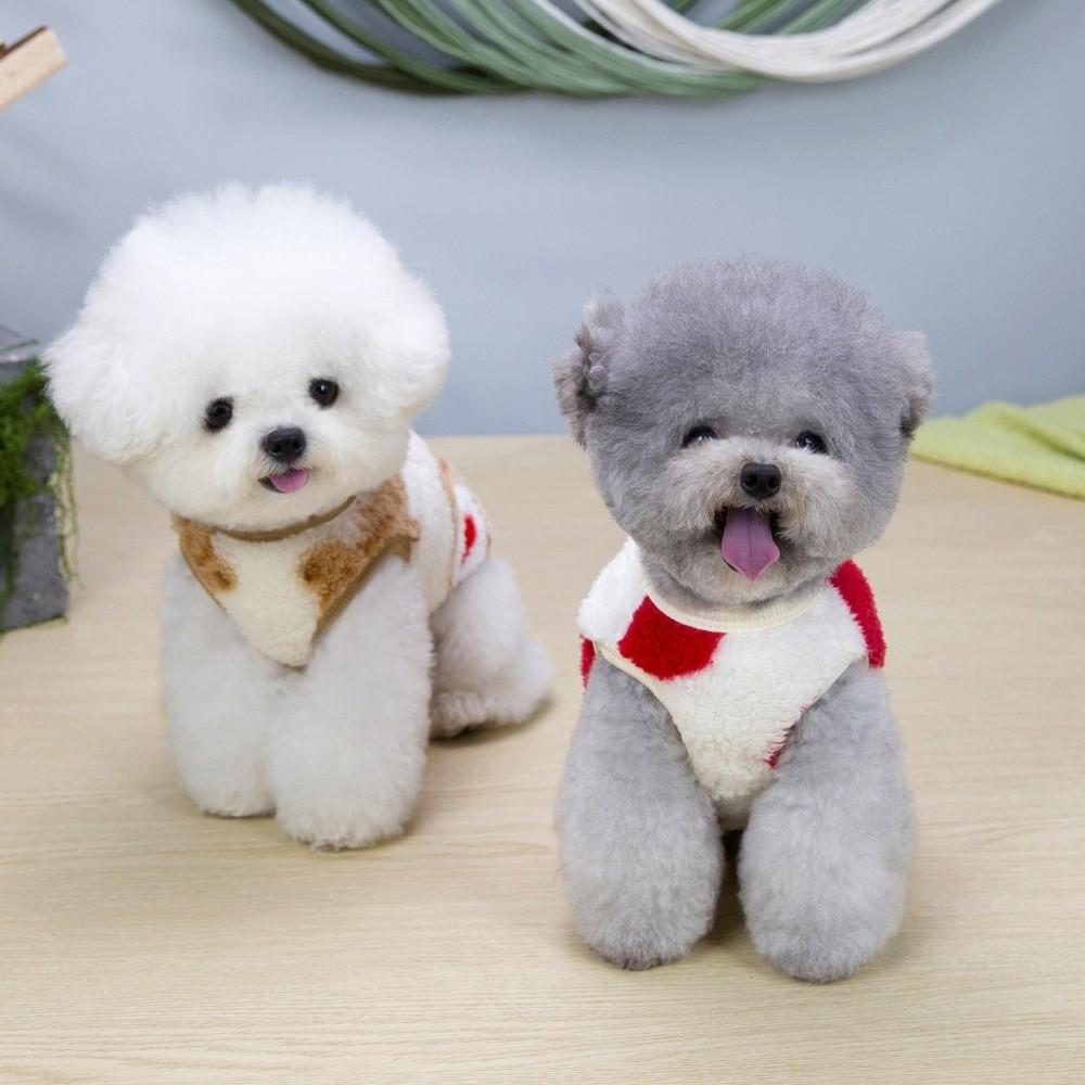 Thick Warm Pet Fleece Sweater Fleece Material Thick Pet Sweater Cute Dog Warm Clothes  Daily Wear