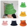 Nové prodyšné klobouky typu bucket s žábou pro rodiče i unisex s velkýma očima, stínící čepice, skládací rybářské klobouky, letní venkovní