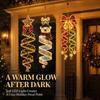 Christmas spiral chandelier series holiday porch LED decoration five-pointed star