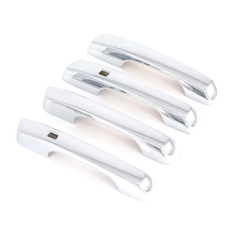 ABS Chrome Car Door Handle Cover with Smart Key Hole For Hyundai Venue Car Styling
