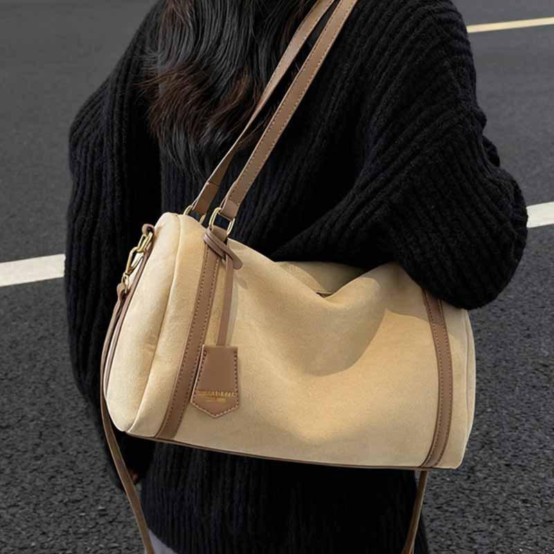 Small Bag Women's New Simple Pillow Bag Large Capacity Commuter Casual Versatile Boston Shoulder Crossbody Bag