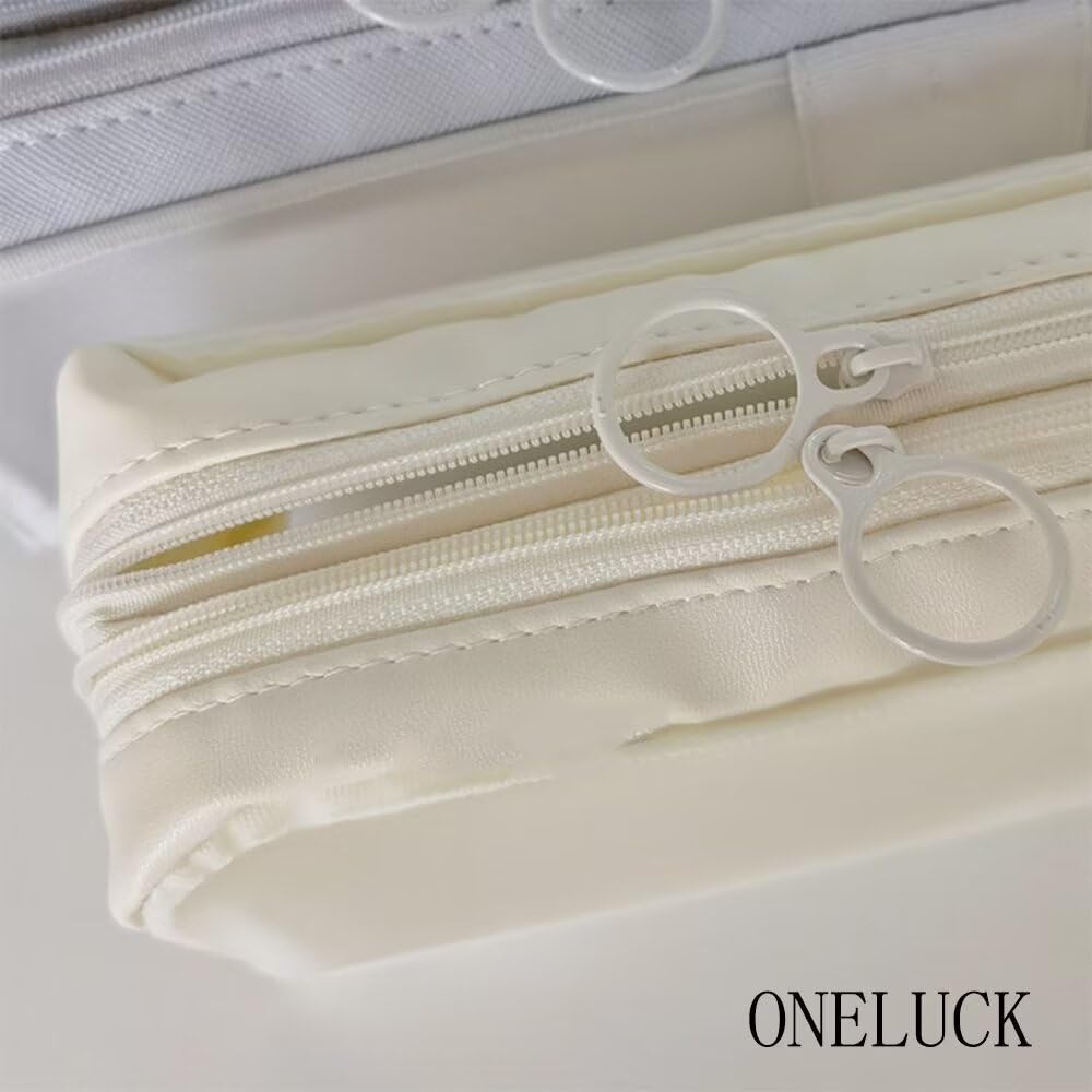 ONELUCK Pencil Pencil Large Elementary Junior High High 20 X 10 X 6 Beige Case, Snoopy, Case, Cute, Capacity, School, School, School, Kids, Adults,