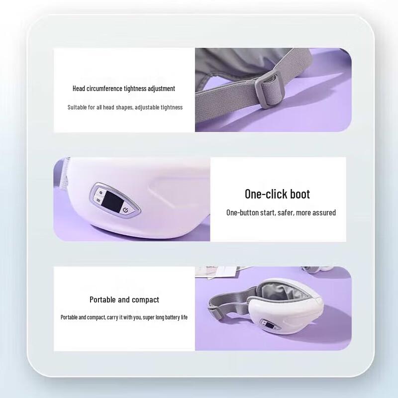 Enlluean Smart Eye Massager with Heat and Vibration