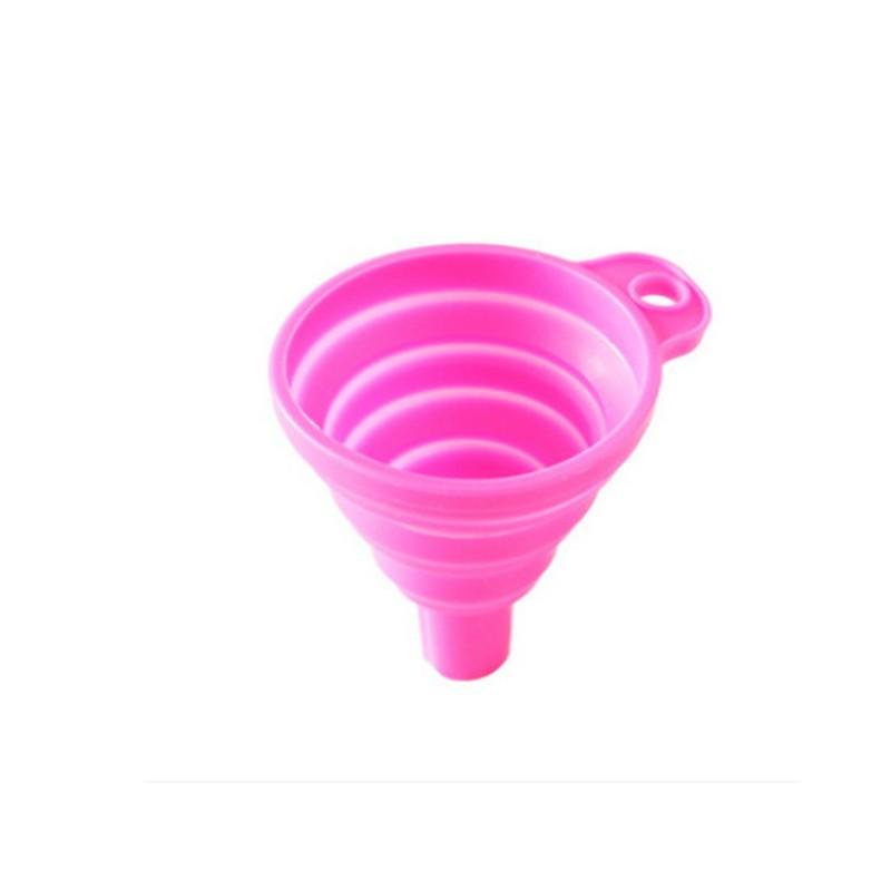

Расширяющаяся Складная Силиконовая Воронка Бытовая Мини Кухня, Воронка для Наливания Масла Вина Жидкости Диспенсер Кухонные Инструменты розовый
