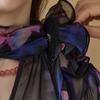 MAXZA High Neck Chiffon Blouse With Flower Corsage Ze05qb013nh