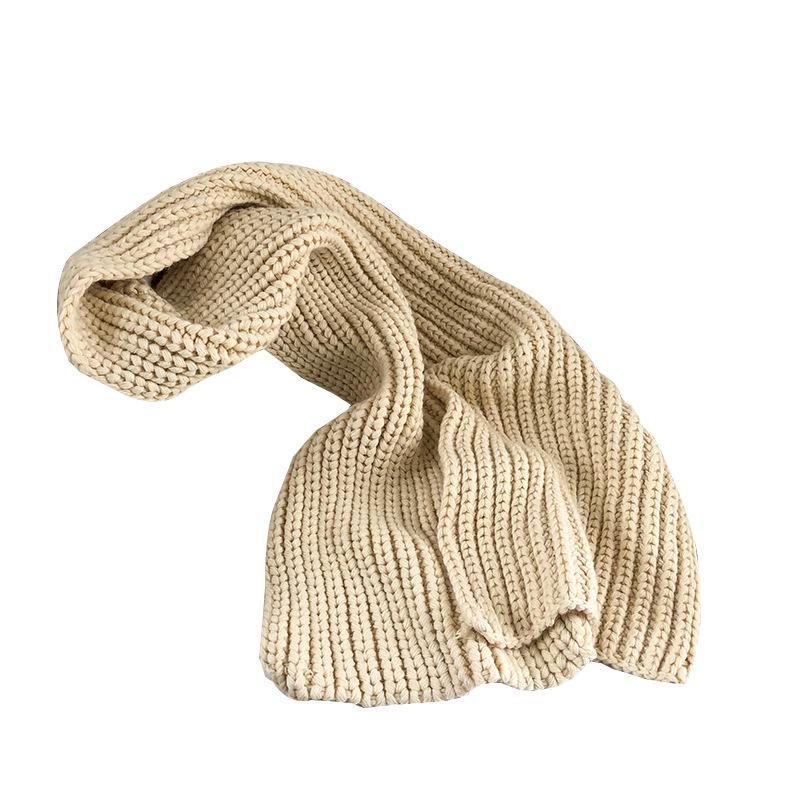 Wool Knitted Scarf for Women - Thick Winter Neck Warmer, Professional Dry Clean - Inelastic, Perfect for Outdoor Occasions, Warm Knit Craftsmanship