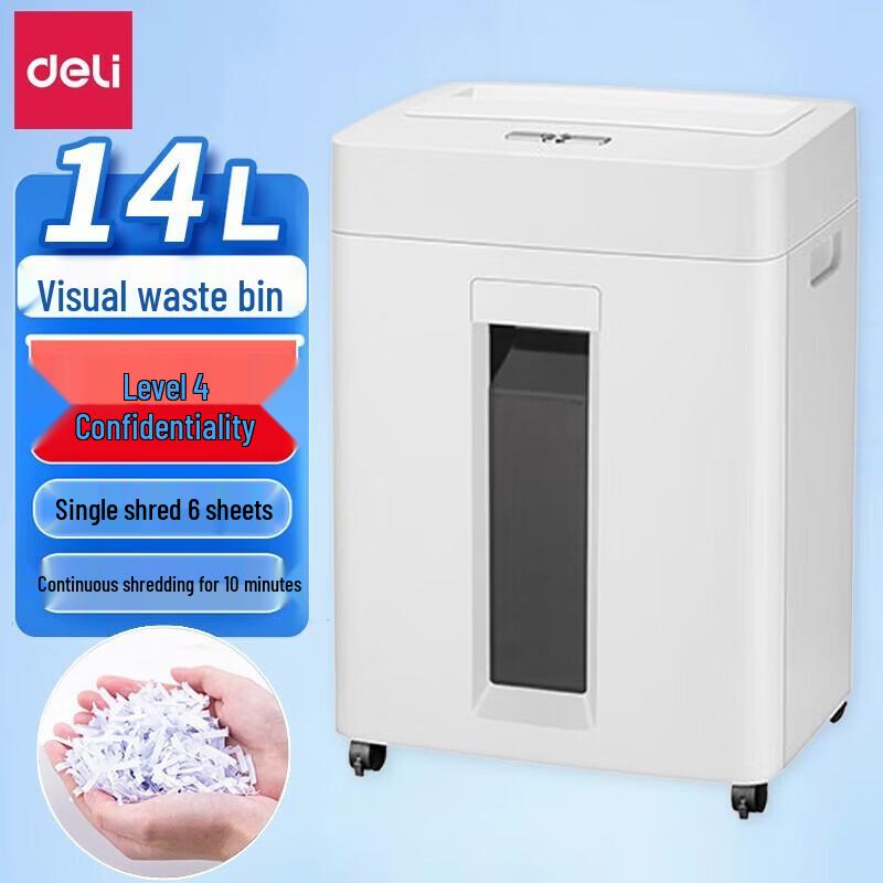 

Deli 9920 14L Cross-Cut Paper Shredder CN plug (adapter included)