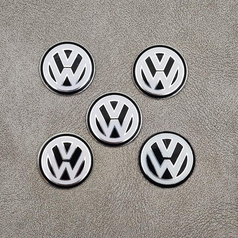 2026 Nové Pro VOLKSWAGEN VW 65mm Středové Krytky Koleček Auta 3B7601171 Zrcadlový Přední Znak Zadní Znak na Kufr Kožený Klíčenka F