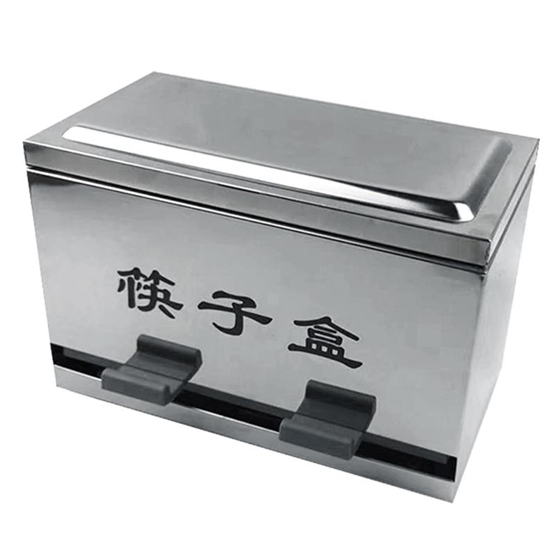 Stainless Steel Commercial Chopstick Holder with Lid
