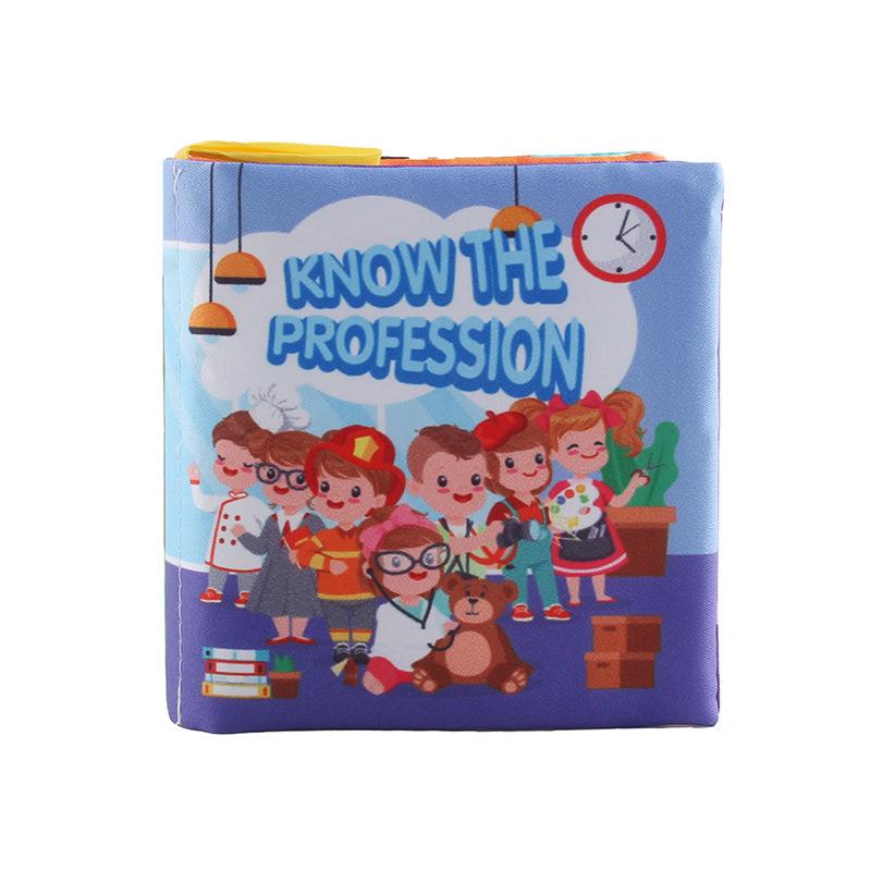 Resources Stereoscopic Baby Cloth Books Early Education Cognitive Toys, Forest Animals English Palm Books Baby Cloth Books