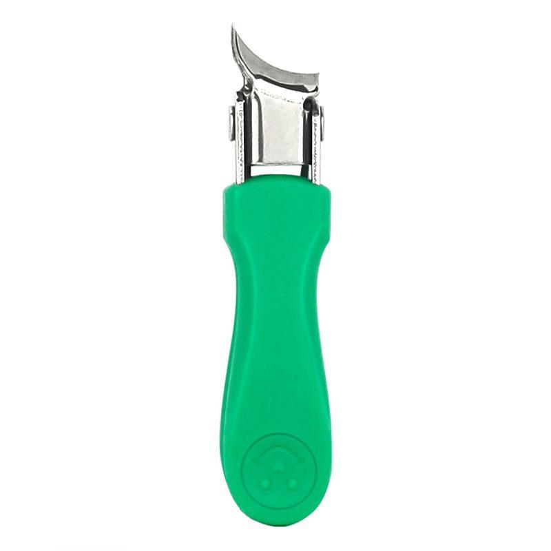 

Slanted-edge Nail Clipper, Wide-cut Open-end Nail Clipper, Stainless Steel Anti-splash Nail Groove Nail Clipper Arc shape зелений