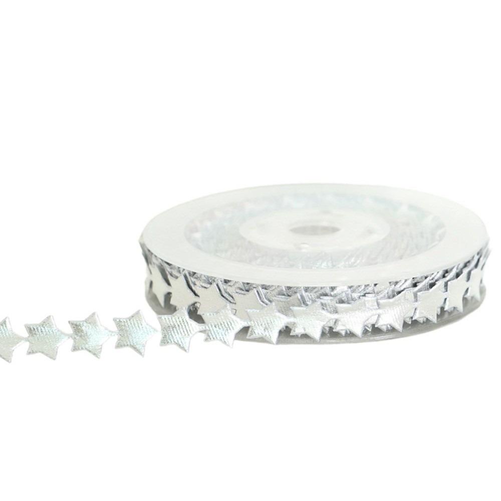 

10 Meter Star Decorative Ribbon Artificial Star Packaging Gift Box Ribbon Wedding Style 2