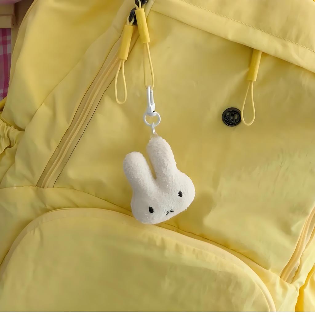Kawaii Anime Miffy Rabbit Plush Keychain Cute Doll Keychain Bag Super Cute Cartoon Doll As A Gift for Couples