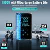 150PSI Portable Wireless Car Air Pump Mini Air Compressor with LED Light Quick Inflation Touch Screen Mini Car Tire Pump