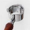 51mm Bottomless Portafilter Stylish Wood Handle 51mm Portafilter Coffee Brewing Tools for Espresso Machines