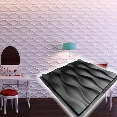 Plastic Mold for the Manufacture of 3d Panel "Dunes"(3D Mold for Decorative Wall Panels for Gypsum and Concrete) Wall Decor.