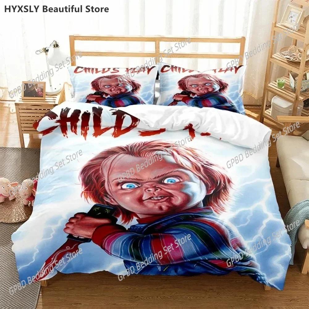 

Comforter Cult Of Chucky Horror Movie Bedding Set Bedroom Soft Modern S Comefortable Kids And Comforter (quilt)-EU Single(135*200cm)3pcs