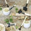3pcs Mini Garden Tools Set Portable Shovel Tools Shovel Rake Spade Garden Plant Tool Set with Wooden Handle Kids Outdoor Tools