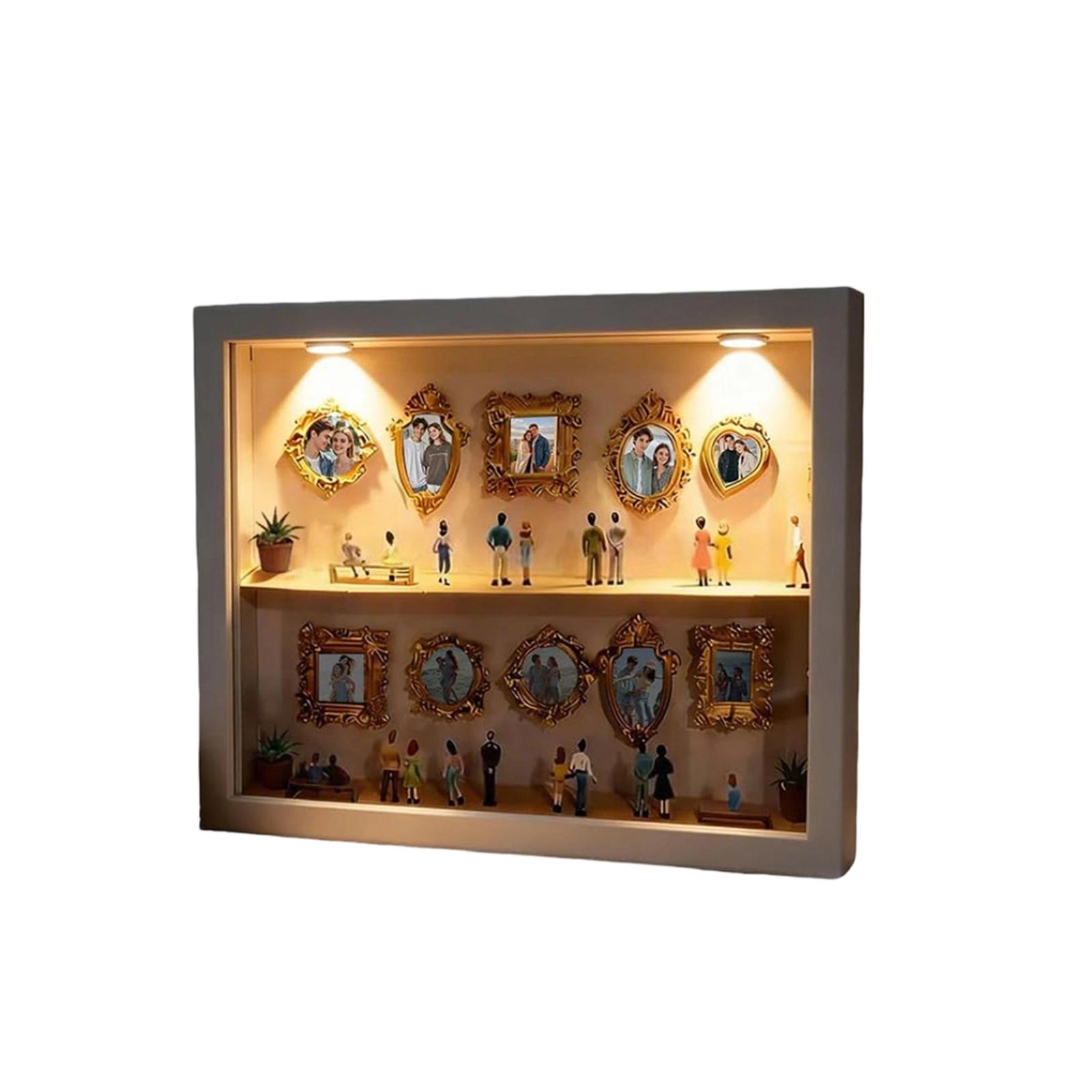 Museum Silhouette Shadow Box Frame Decorative Display One Size бежевый