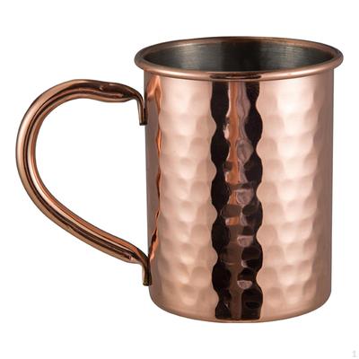 Taza Moscow Mule Taza Martillada Acero Inoxidable Agua para Viaje Restaurante Cafetería Bar