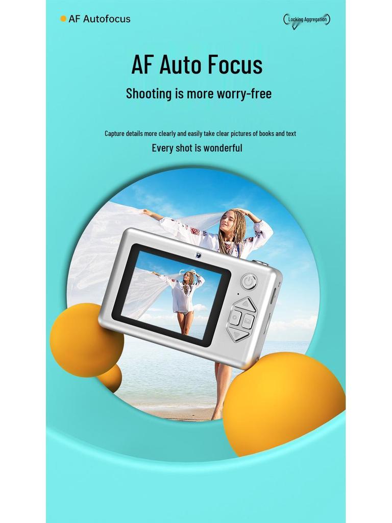 48MP Aparat Cyfrowy Przenośny Wysokiej Rozdzielczości do Domu, dla Studentów i Dzieci