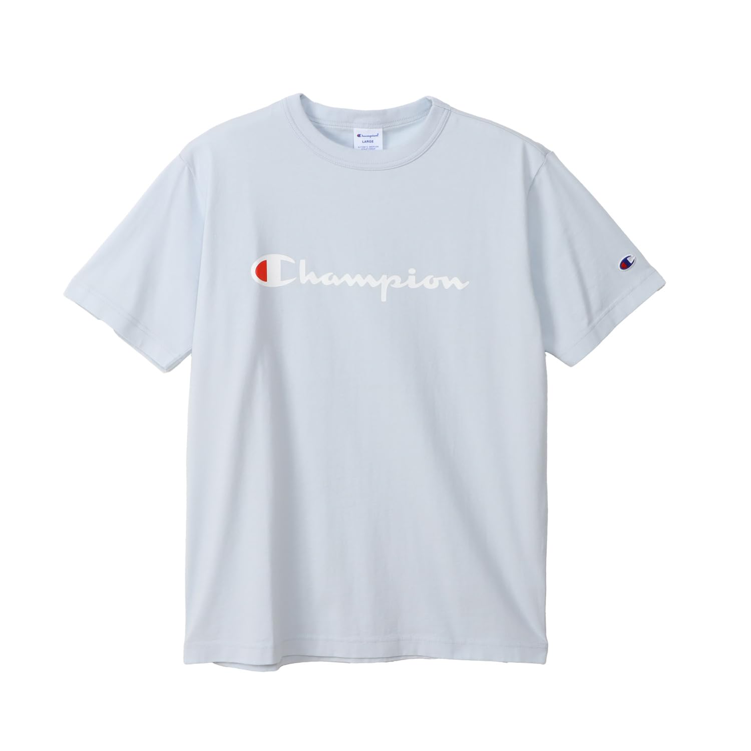 

Champion Short Sleeve Crew Neck Plus USA Script T-Shirt, Sizes, 100% Cotton, Logo, Basic, C3-X353L-797-5L