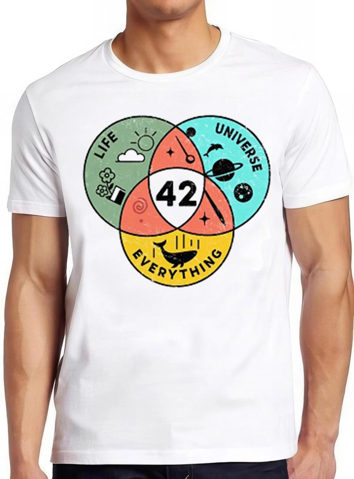 Venn Diagram Life The Universe Everything Cool Gift Tee T Shirt 2771 XL