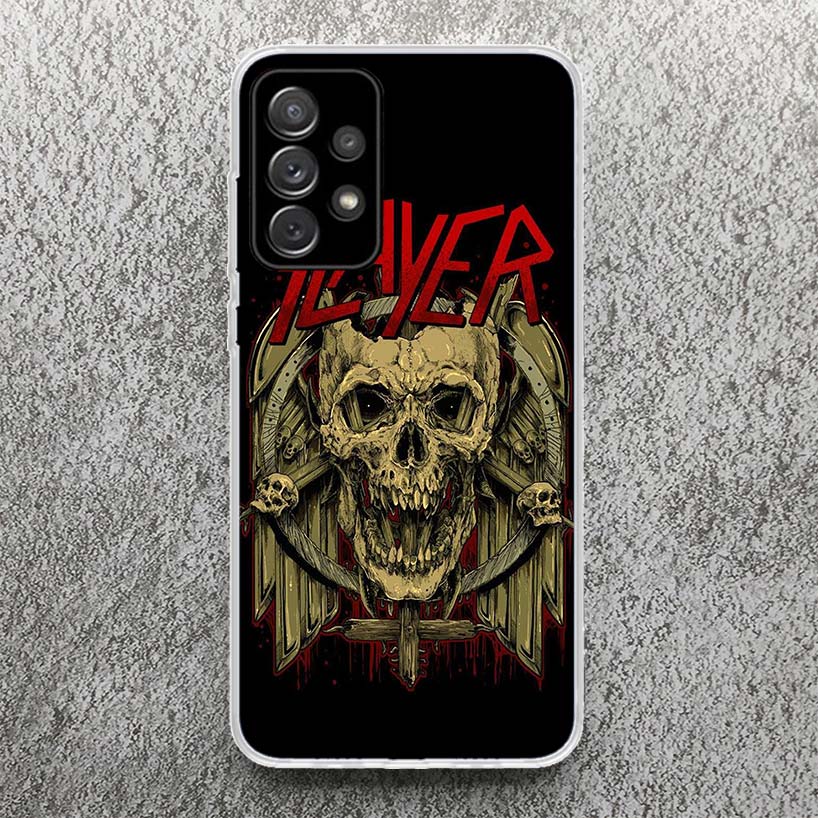Slayer Heavy Metal Rock Band Print Soft Case for Samsung A52 A50S A51 A42 A23 A22 A12 Phone Shell A41 A31 A21S A40 A30S A20E A10