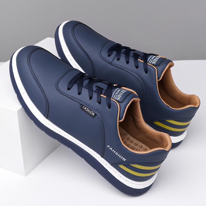 

Pu Leather Men Shoes Sneakers Trend Casual Breathable Leisure Male Sneakers N-Slip Footwear Vulcanized Shoes Tenis Masculino 44