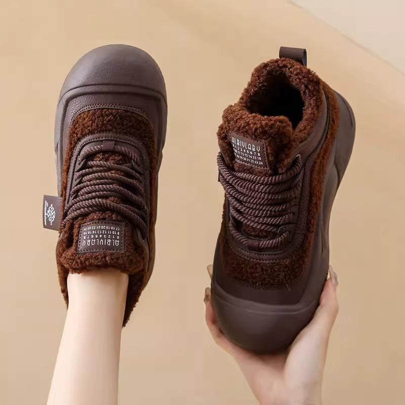 Popular Martin Boots Women's Autumn and Winter 2025 New Snow Boots Velvet Short Boots Platform Cotton Shoes Women's Shoes Boots