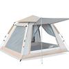 Portable Quick-Pitch Tent for 3-4 People - Four-Sided, Automatic Setup, Sun Protection, Ideal for Camping, Picnics, and Travel