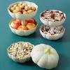 Cute Pumpkins Snack Box Detachable Double Layer Large Capacity Food Grade Nutsweets Candy Fruits Nuts Snacks For Home Festive