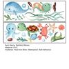 2 Sheets Non Slip Bathtub Stickers Cute Ocean Creature Sticker Self Adhesive Bath Tub