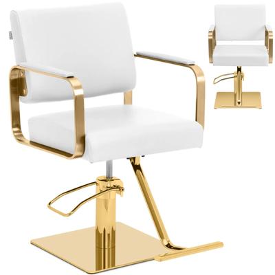 Physa OTLEY White and Gold Hairdressing and Beauty Chair with Footrest