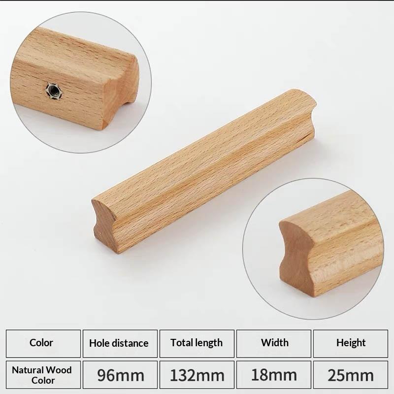 Drawer Knobs Kitchen Cabinets Pulls Long Handles Walnut Wooden Furniture Handle Cabinets and Drawers Dresser Knobs Wardrobe Pull