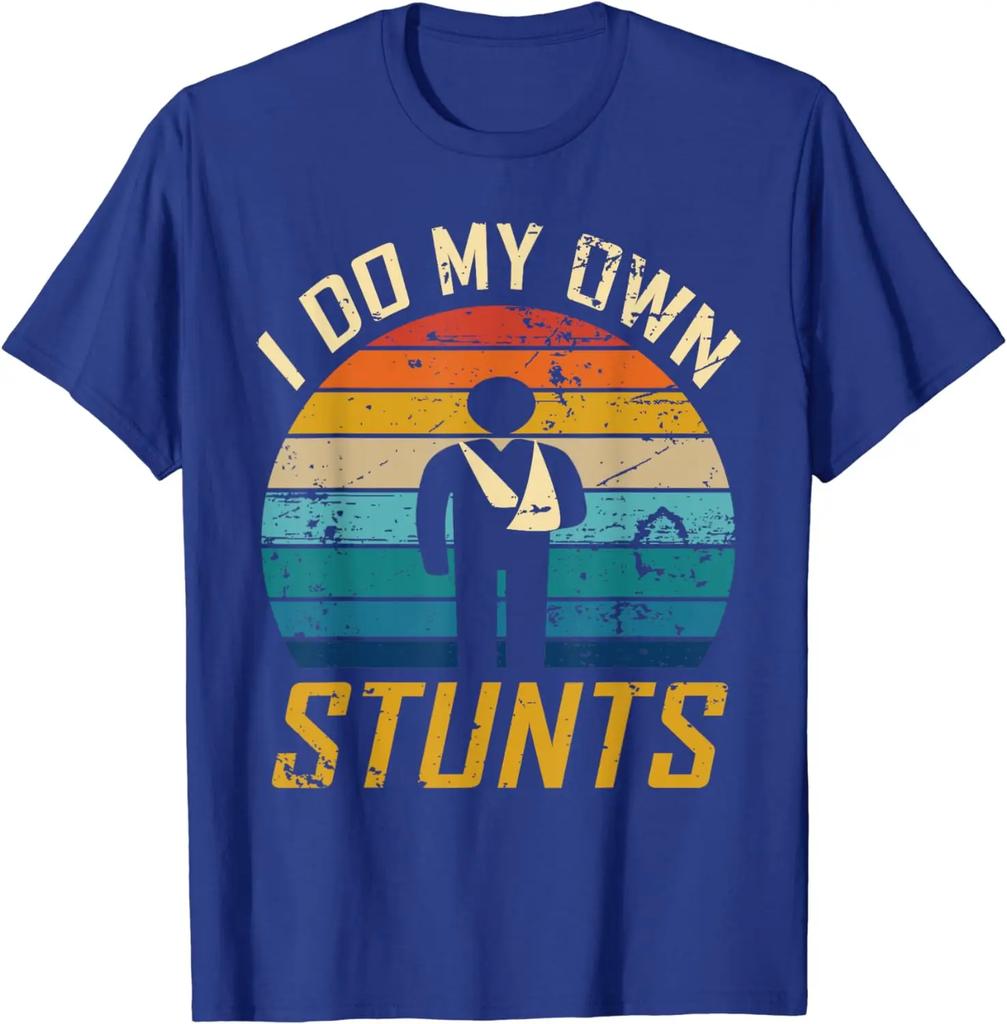 I Do All My Own Stunts Funny Broken Bones Adult and Youth T-Shirt