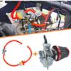 PZ20 Carburetor Carb Air Filter Fuel Line Kit For 50Cc-125Cc Taotao ATA-110B 125D Boulder B1 T-Force Coolster Apollo Kazuma Kids ATV Four Wheeler
