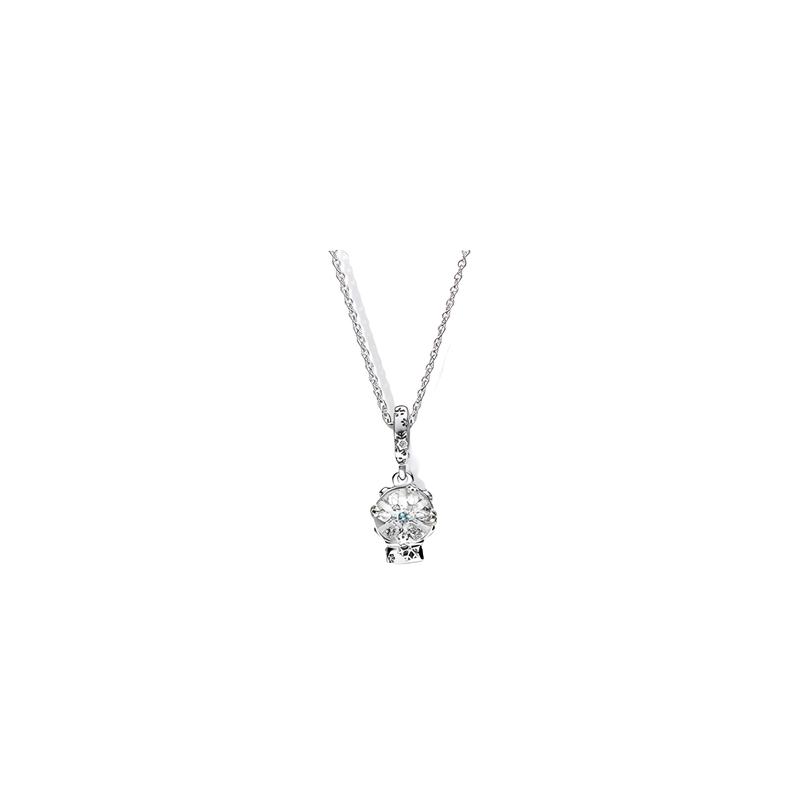 Pandora Logo printed and engraved Pavé pavé design pendant for women silver ZT2490