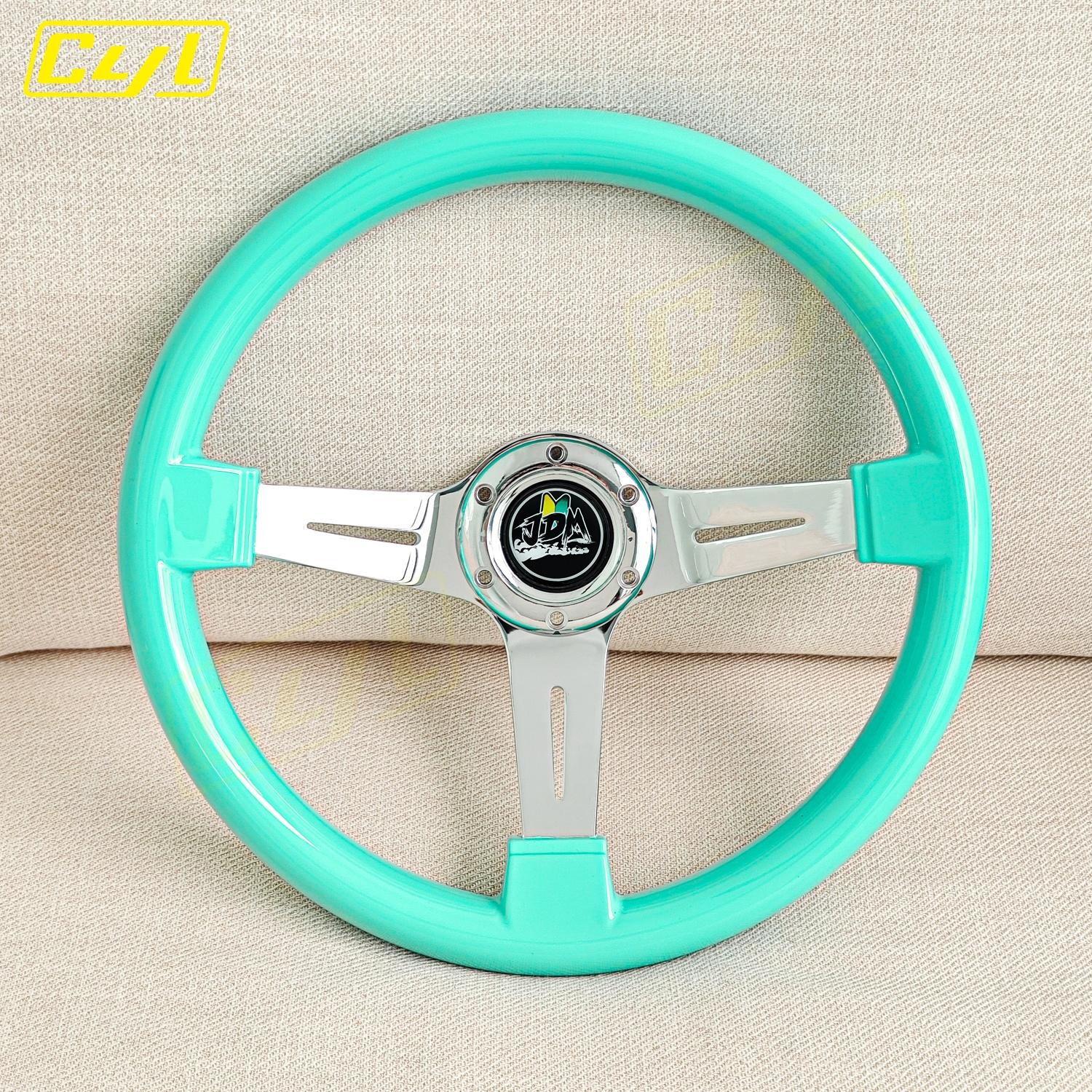 CYL Jdm Car Parts Universal ABS Steering Wheel 14inch 350mm Deep Dish Racing Drifting Steering Wheel B