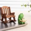 Frog Rocker Chair Cute Japanese Healing Small Decoration Office Desktop Decoration Car Center Control Decoration