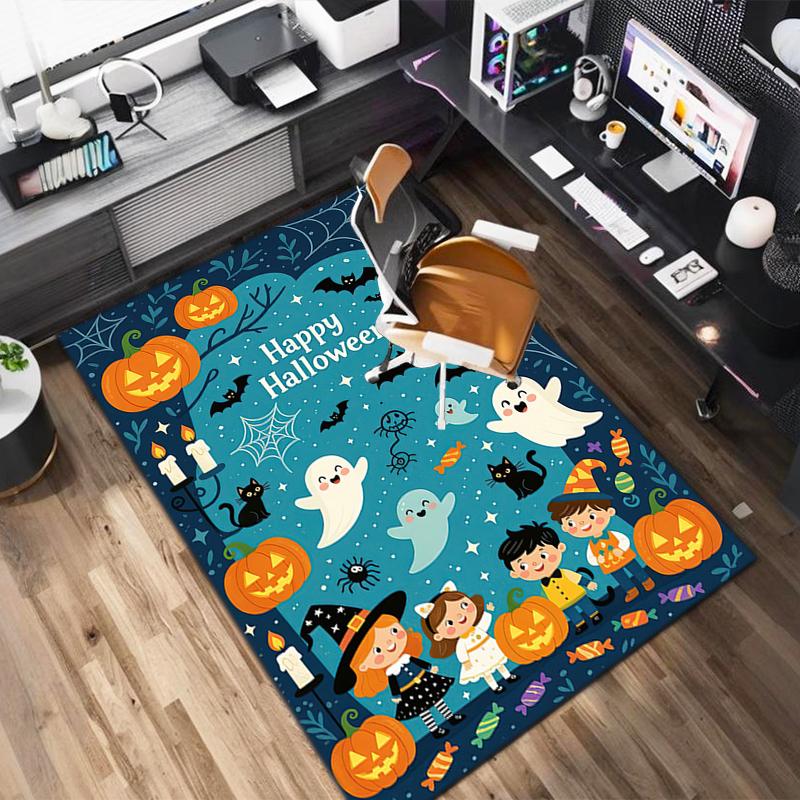 1PC Halloween theme Rug - home decoration Carpet For Living Room Bedroom Flooring Computer Chair Area Rug