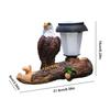 Solar Lights Outdoor Realistic Eagle Garden Statue Solar Garden Lights Automatic Lighting Eagle Solar Lights