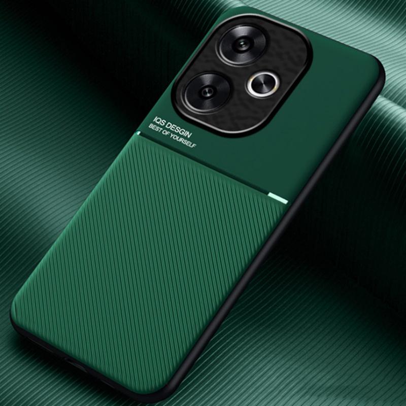 For Xiaomi Poco F6 5G Case Car Magnetic Holder Silicone Back Cover for Poco F6 F 6 6F PocoF6 5G Leather Texture Phone Fundas
