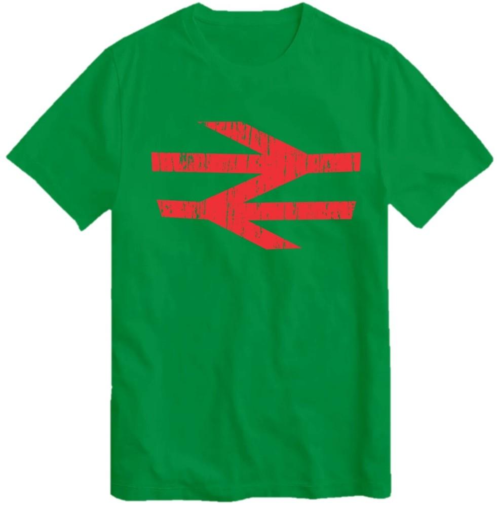 British Rail Logo Tshirt As Worn By Damon Albarn Retro Arrows Railway Unisex Kids S