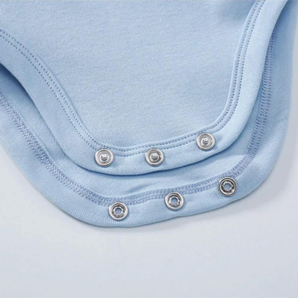 Jumpsuit Romper Baby Boy Boy Clothing Long Sleeve Newborn Spring Casual Round Neck Colorful Years Cotton 9296 Blue [Misia Luxury] Children's 0-2