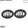 2x Black Roof AC Heat Air Vent For 2015- Ford Expedition 3.5L V6 FL1Z19893AH